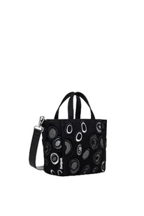 Desigual Akcesoria damskie torba na zakupy z tkaniny, czarna, jeden rozmiar, Czarny, Rozmiar Uniwersalny - Torebki damskie - miniaturka - grafika 1