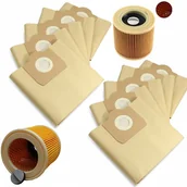 Filtry do odkurzaczy - 10X WORKI FILTR DO ODKURZACZA KARCHER SE4001 WD3 - miniaturka - grafika 1