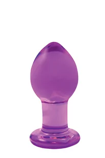 NS Novelties crystal medium purple - Szklany korek analny, Fioletowy  << DYSKRETNIE   |   DOSTAWA 24h   |  GRATISY - Korki analne - miniaturka - grafika 1