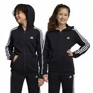 Bluzy dla dziewczynek - Bluza dziecięca adidas z kapturem ciepły polar wygoda HR6331 152 - miniaturka - grafika 1