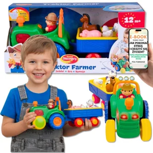 TRAKTOR Z EFEKTAMI ŚWIETLNYMI DŹWIĘKOWYMI DUMEL Discovery Ze Światłem, Dźwiękiem i Rymowankami PREZENT DLA CHŁOPCA SYNA WNUCZKA 12m + EBOOK-1 - Zabawki interaktywne dla dzieci TRAKTOR Z EFEKTAMI ŚWIETLNYMI DŹWIĘKOWYMI DUMEL Discovery Ze Światłem, Dźwiękiem i Rymowankami PREZENT DLA CHŁOPCA SYNA WNUCZKA 12m + EBOOK-1 - Zabawki interaktywne dla dzieci - miniaturka - grafika 1