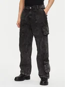 Spodnie męskie - Alpha Industries Jeansy Canvas Acid Pant 156212 Czarny Regular Fit - miniaturka - grafika 1