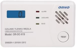 Czujnik czadu i dymu bateryjny [tlenku węgla] ORNO - Czujniki czadu, dymu, gazu - miniaturka - grafika 2