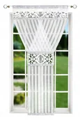 Firany - FIRANA DEKORACYJNA PANEL 120x250 FILC Balkonowy Okienny AŻUR CYRKONIE - miniaturka - grafika 1