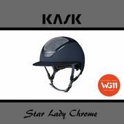 Kaski do jazdy konnej - Kask Sport Kask Star Lady Chrome WG11 - KASK - granatowy/parsh Swarovski midnight - roz. 57-59 - miniaturka - grafika 1