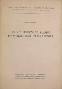 Polscy pisarze na Śląsku po Wojnie Trzydziestoletniej - Archeologia - miniaturka - grafika 1