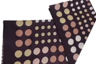 Apaszki i szaliki damskie - SZAL damski z frędzlami BAWEŁNIANY GROSZKI - miniaturka - grafika 1