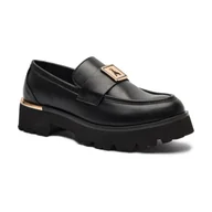Buty dla dziewczynek - Patrizia Pepe Loafersy z dodatkiem skóry - miniaturka - grafika 1