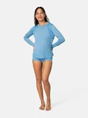 Koszulki sportowe damskie - KARI TRAA Koszulka funkcyjna "Embla" w kolorze błękitnym - miniaturka - grafika 1