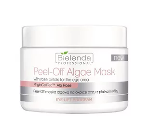 Bielenda Professional Peel-Off Algae Mask With Rose Petals For The Eye Area maska na okolice oczu 90g - Pozostałe kosmetyki do pielęgnacji twarzy - miniaturka - grafika 1