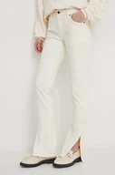 Spodnie damskie - Sisley jeansy damskie high waist - miniaturka - grafika 1