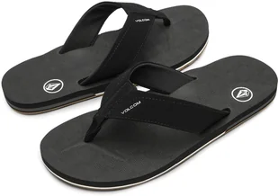 japonki męskie VOLCOM VICTOR SANDALS Black - Klapki i japonki męskie - miniaturka - grafika 1