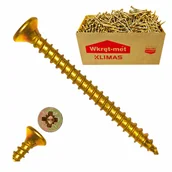 Wkręty - Wkręty Hartowane Do Drewna 4x40 Ocynk Wkręt 1kg - miniaturka - grafika 1