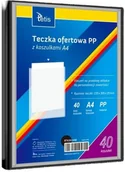 Teczki i skoroszyty - Teczka ofertowa A4 PP + 40 koszulek czarna - miniaturka - grafika 1