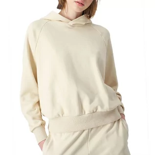 Bluzy sportowe damskie - Bluza Champion Eco-Friendly Organic Cotton Hoodie 116215-YS015 - beżowa - grafika 1