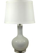 Lampy stojące - Pigmejka Lampa ceramiczna z kloszem, szara, 74 cm - miniaturka - grafika 1