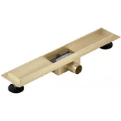 Odpływy liniowe - Korpus do odpływu liniowego MEXEN Flat, złoty, 90 cm - miniaturka - grafika 1