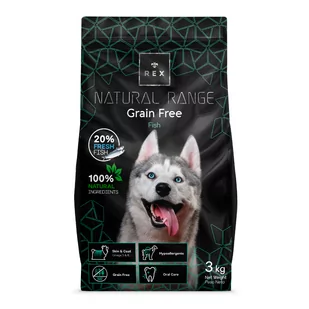 Rex Natural Range Grain Free Fish 3kg - Sucha karma dla psów - miniaturka - grafika 3