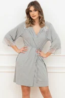 Szlafroki damskie - Szlafrok Italian Fashion Samaria r.3/4 melanż - miniaturka - grafika 1