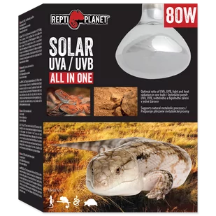Repti Planet RP Żarówka Solar UVA & UVB 80W - Akcesoria do terrarium - miniaturka - grafika 1