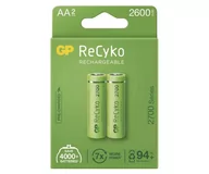 Ładowarki i akumulatory - GP Batteries 2 x akumulatorki AA R6 ReCyko 2700 Series Ni-MH 2600mAh 270AAHCE-5EB2 - miniaturka - grafika 1