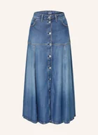 Spódnice - Guess Spódnica Jeansowa Nidia blau - miniaturka - grafika 1