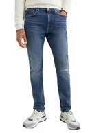 Spodnie męskie - Tommy Hilfiger Męskie Spodnie Jeansowe Tapered Houston Pstr 3Yrs Aged Jeans Mw0Mw28628 1Ba 32/30 - miniaturka - grafika 1
