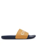 Klapki i japonki męskie - Guess Klapki F5GZ06 BB00F Brązowy - miniaturka - grafika 1