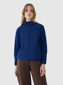 Bluzy damskie - 4F Polar regular z kapturem damski - granatowy S - miniaturka - grafika 1