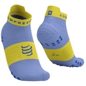 Skarpetki i podkolanówki sportowe - COMPRESSPORT Skarpety ProRacing Socks V4 RUN LOW Jacaranda/Maize - miniaturka - grafika 1