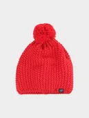 Czapki męskie - 4F Czapka zimowa z pomponem męska - czerwona M - miniaturka - grafika 1