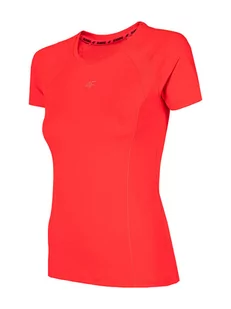 4F T-shirt funkcyjny w kolorze czerwonym - Koszulki sportowe damskie - miniaturka - grafika 1