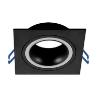 Lampy sufitowe - Sypialniana lampa Indi C wpust do zabudowy czarny square - miniaturka - grafika 1