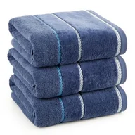 Ręczniki - Ręcznik Nel 70 x 140 cm granatowy - miniaturka - grafika 1