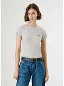 Koszulki i topy damskie - Pepe Jeans Koszulka "Merida" w kolorze jasnoszarym - miniaturka - grafika 1
