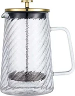 Zaparzacze i kawiarki - Klausberg ZAPARZACZ TŁOKOWY DO KAWY/HERBATY TERMICZNY 1000ml KLAUSBERG KB-7767 - miniaturka - grafika 1