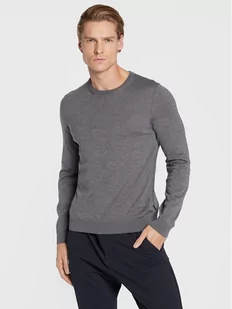 Boss Sweter Leno-P 50468239 Szary Slim Fit - Swetry męskie - miniaturka - grafika 1