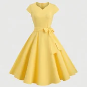 Sukienki - TEMU Kolorowa Sukienka Damska - miniaturka - grafika 1