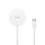 Ładowarki do telefonów - Forever Ładowarka Bezprzewodowa Magnetyczna Mawc-400 15W Biała 3W1 - miniaturka - grafika 1