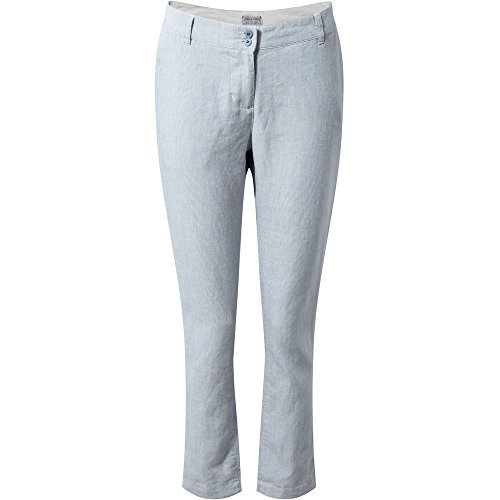 Craghoppers damskie spodnie Odette China Blue Stripe Size 14