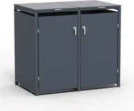 Skrzynie ogrodowe - GARBAGE BIN BOX2 DOORS JGBC214-2 - miniaturka - grafika 1