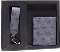 Portfele - Guess Guess, Vezzola, Synthetic Leather, Wallet, With 4G logo Keychain, GBOX SM BFLD W/CP&KRN, Black, For Men For Men - miniaturka - grafika 1
