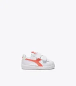 Buty dla dziewczynek - Diadora Game P TD Girl, Trampki dla niemowląt, Fusion Coral/White, 20.5 EU, Fusion Coral White, 20.5 EU - miniaturka - grafika 1