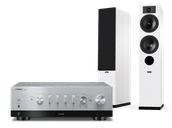 Zestawy stereo - Yamaha R-N800A (srebrny) + Tesi 5 (biały) - miniaturka - grafika 1