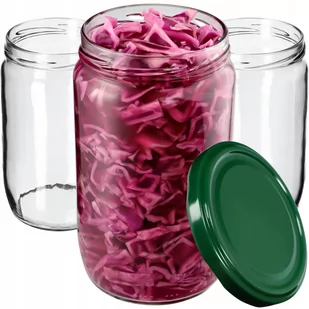 Słoiki Niva 720ml 24 szt. 82mm + wieczka zielone - Pojemniki kuchenne - miniaturka - grafika 1