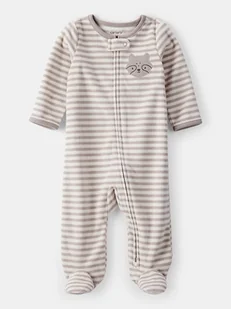 carter's Śpioszki polarowe w kolorze szaro-kremowym - Śpiochy dla niemowląt - miniaturka - grafika 1