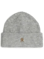 Czapki damskie - Tommy Hilfiger Czapka AW0AW16628 Szary - miniaturka - grafika 1