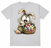 Koszulki i topy damskie - Koszulka na Wielkanoc z zającem - ZAJĄC453 - miniaturka - grafika 1
