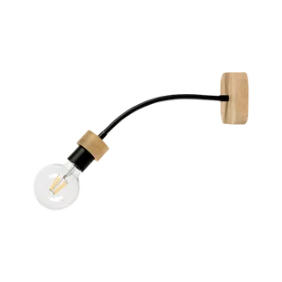 Britop Elastyczna LAMPA sufitowa ALLUMER FLEX 5414174 regulowana OPRAWA metalowa czarna drewno - Lampy sufitowe - miniaturka - grafika 1