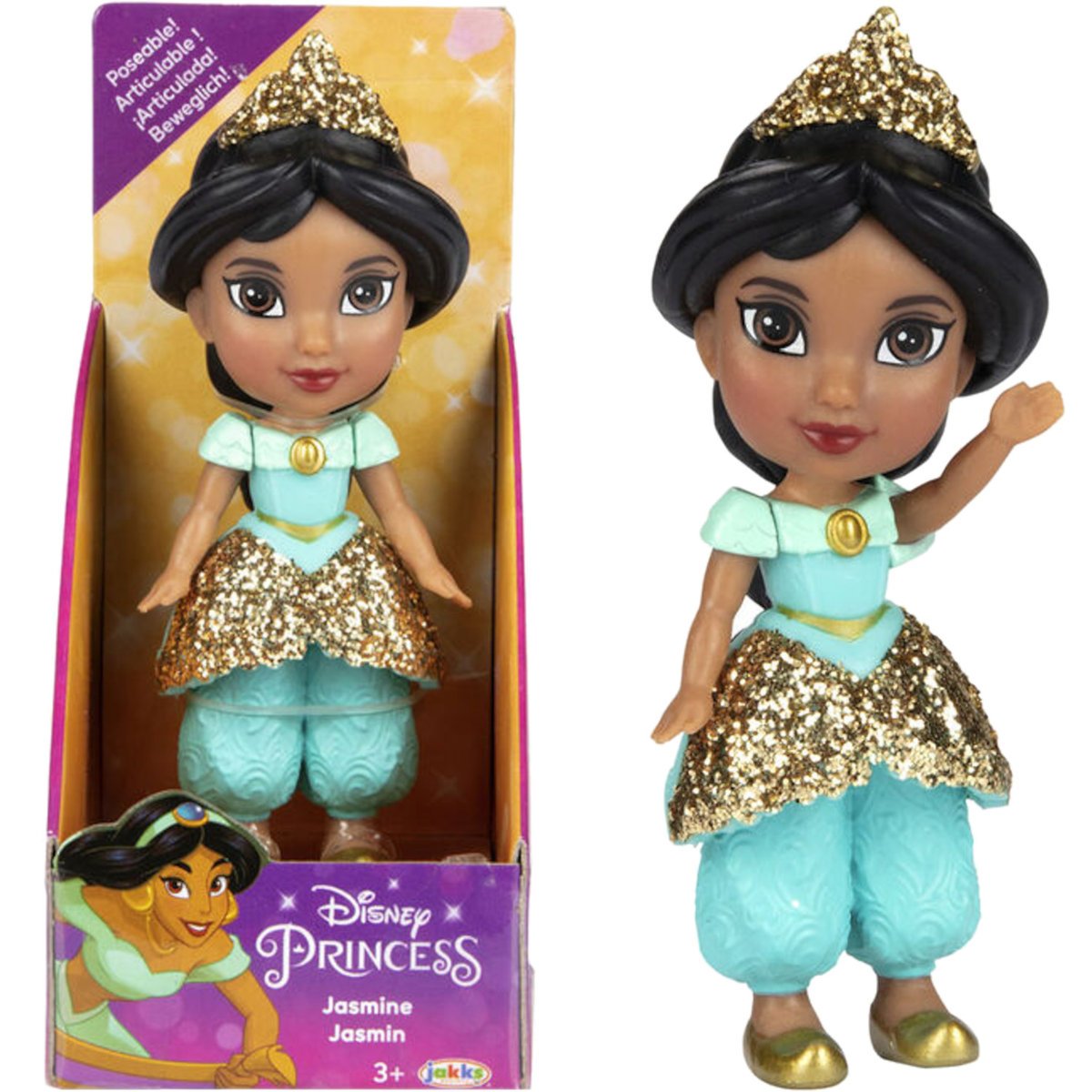 DISNEY PRINCESS KSIĘŻNICZKA JAKKS PACIFIC MINI FIGURKA JASMINE JASMINA